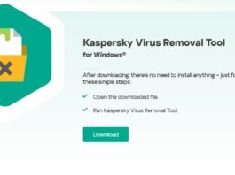 Kapersky free virus removal tool