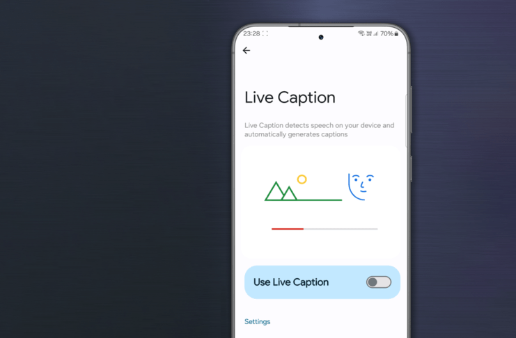 Disable Live Caption on Samsung Phone